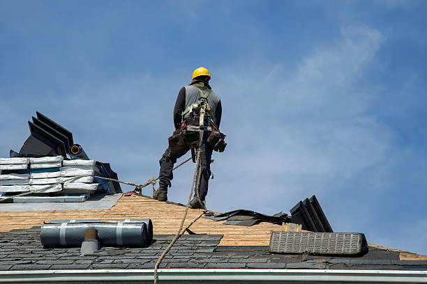 Professional Metal Roofing technician working in Rialto, CA